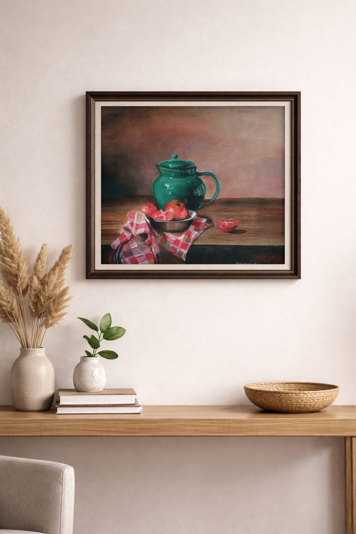Fruits of Home, Handmade Still Life Acrylic Painting