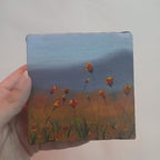 Soft Bloom, Handmade Floral Acrylic Painting